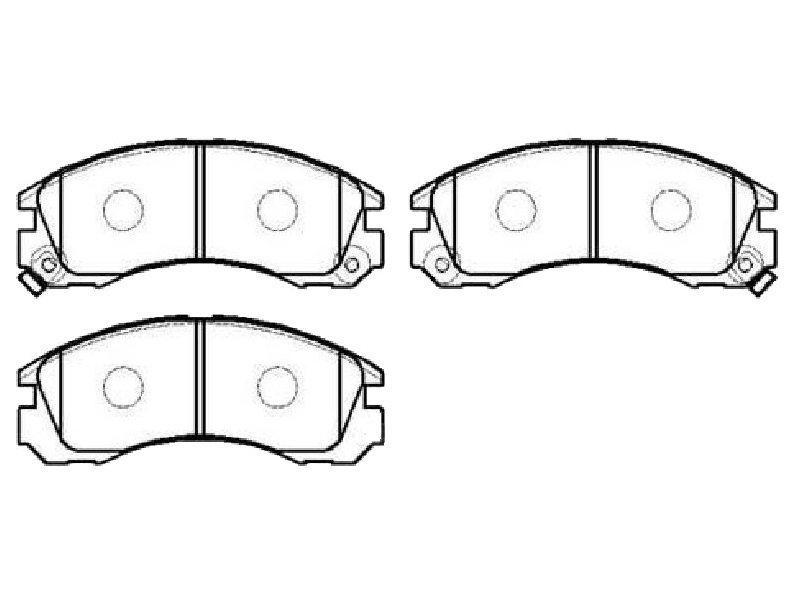 

Колодки тормозные дисковые передние CITROEN C-Crosser 07-/ MITSUBISHI Galant 97-04 / Outla