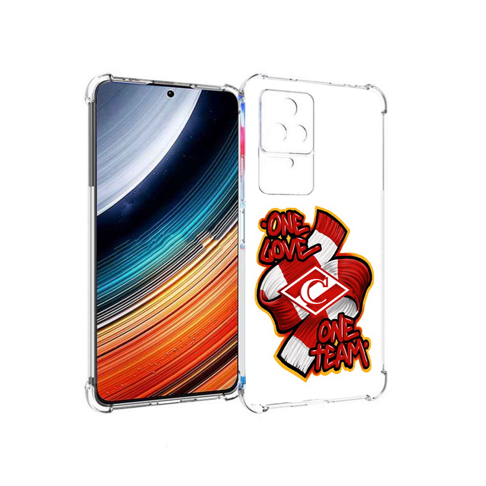 

Чехол MyPads ФК спарак 1 любовь для Xiaomi Redmi K40S/Poco F4, Прозрачный, Tocco