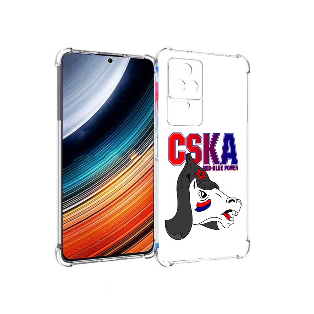 Чехол MyPads ФК ЦСК лошадка россия для Xiaomi Redmi K40S/Poco F4