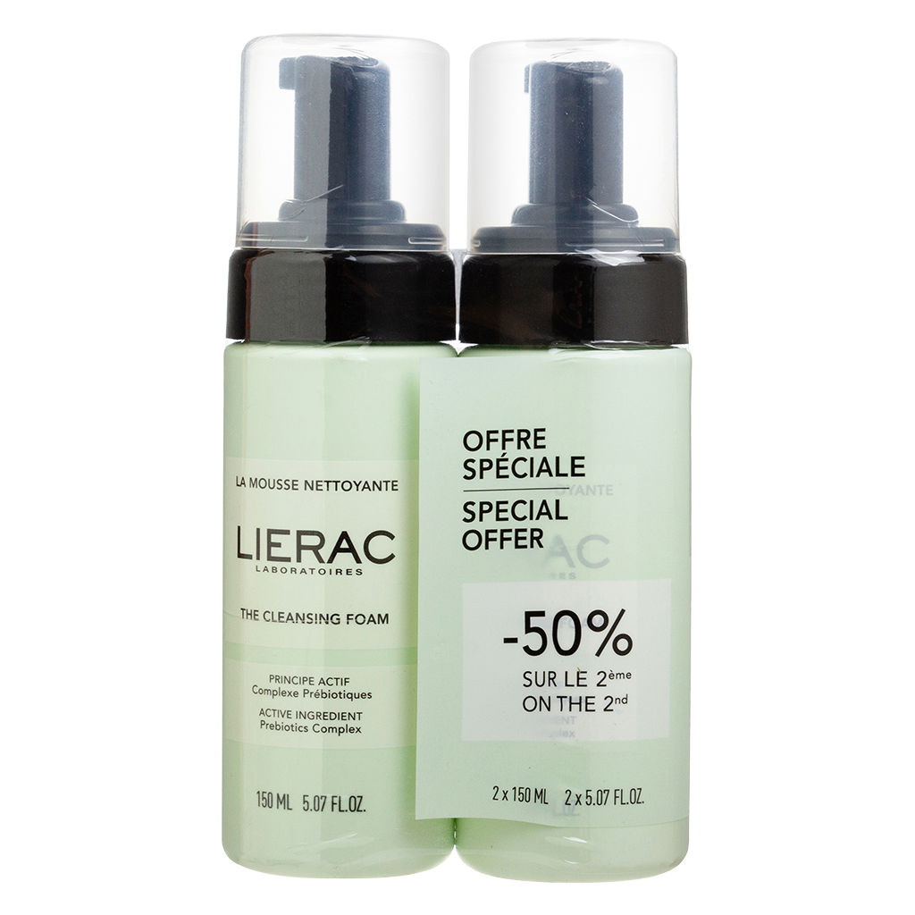 Очищающая пенка для лица Lierac Cleansing Foam 2х150 мл