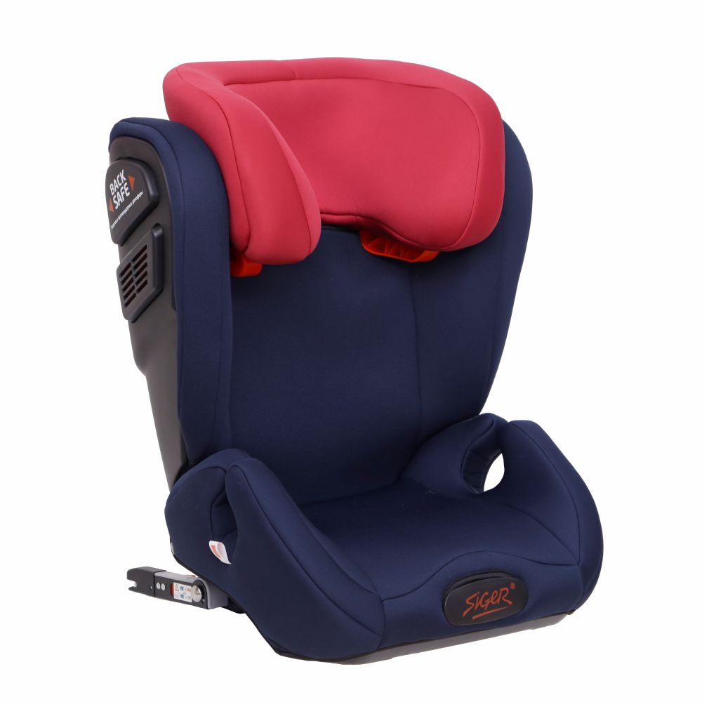 

Автокресло детское 15-36кг (II-lll) 3-12лет royal blue (синий/красный) "Дельта FIX" SIGER