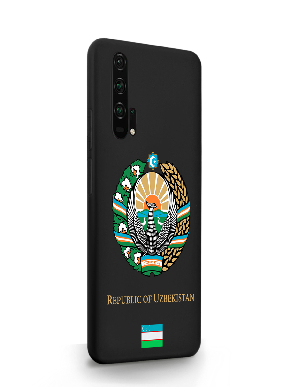 

Чехол SignumCase HONOR 20 Pro Герб Узбекистана черный, Разноцветный, HONOR 20 Pro Герб Узбекистана