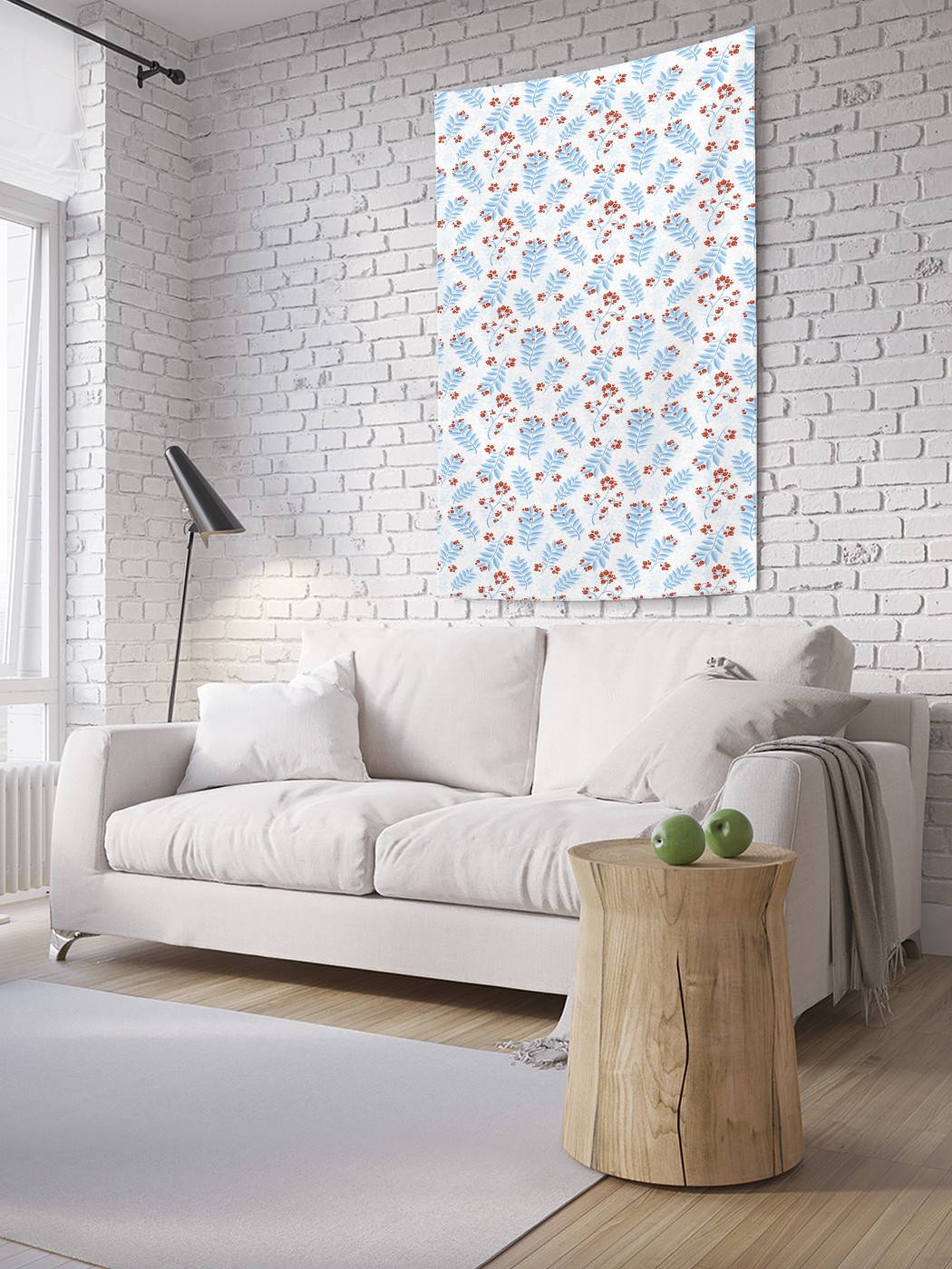 

Вертикальное фотопанно на стену JoyArty Зимняя рябина 150x200 см, Зимняя рябина