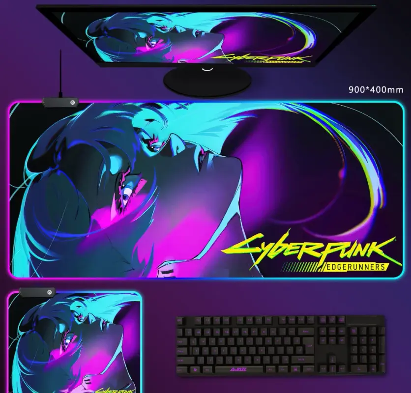 

Игровой коврик для мыши и клавиатуры NoBrand RGBmp-08 (MP-8), Разноцветный, RGBmp-08