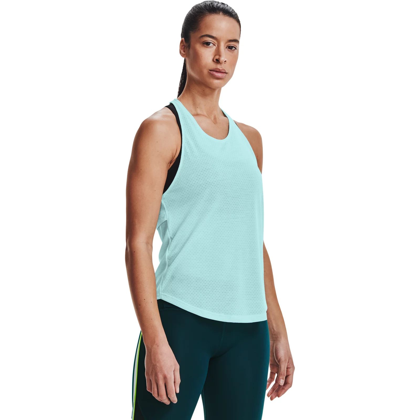 фото Майка женская under armour streaker tank голубая xl