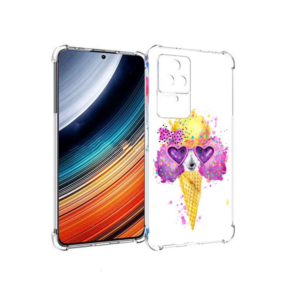 

Чехол MyPads Рожок для Xiaomi Redmi K40S/Poco F4, Прозрачный, Tocco