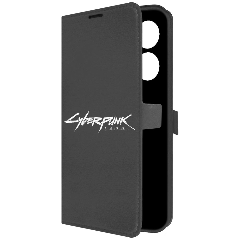 

Чехол-книжка Krutoff Eco Book для Tecno Camon 20 Pro Сyberpunk 2077, Черный