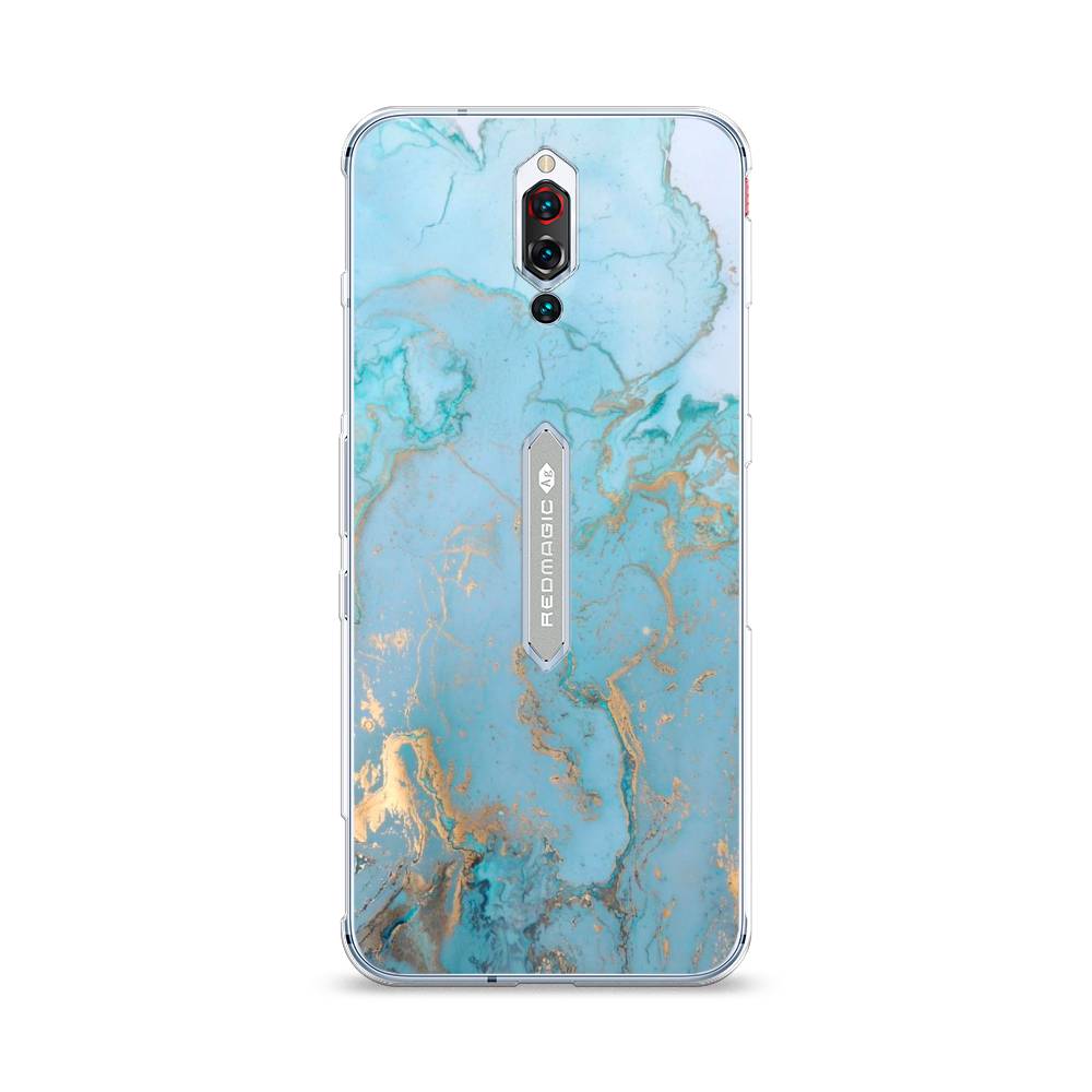 

Чехол Awog на ZTE Red Magic 5S / ЗТЕ Red Magic 5S "Голубой мрамор рисунок", Разноцветный, 134250-3