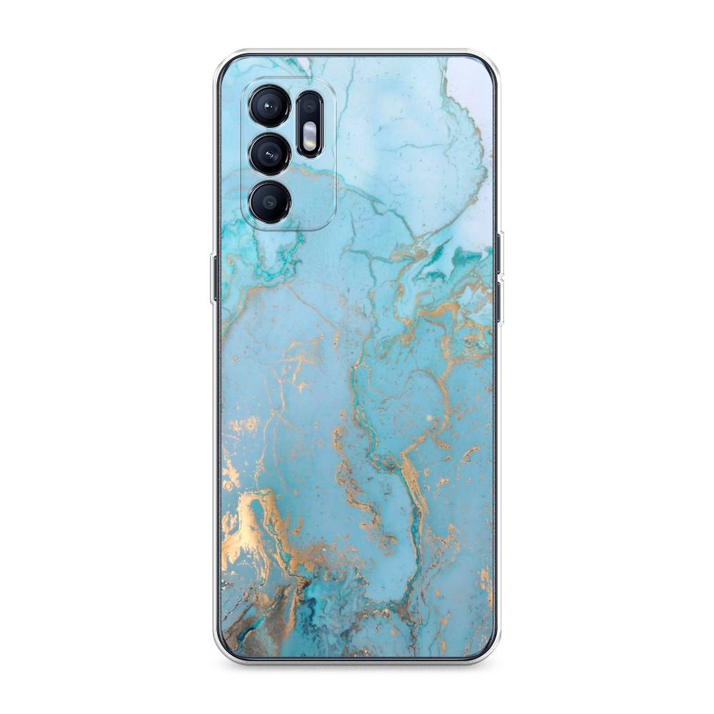 

Чехол Awog на Oppo Reno 6 "Голубой мрамор рисунок", Разноцветный, 257850-3