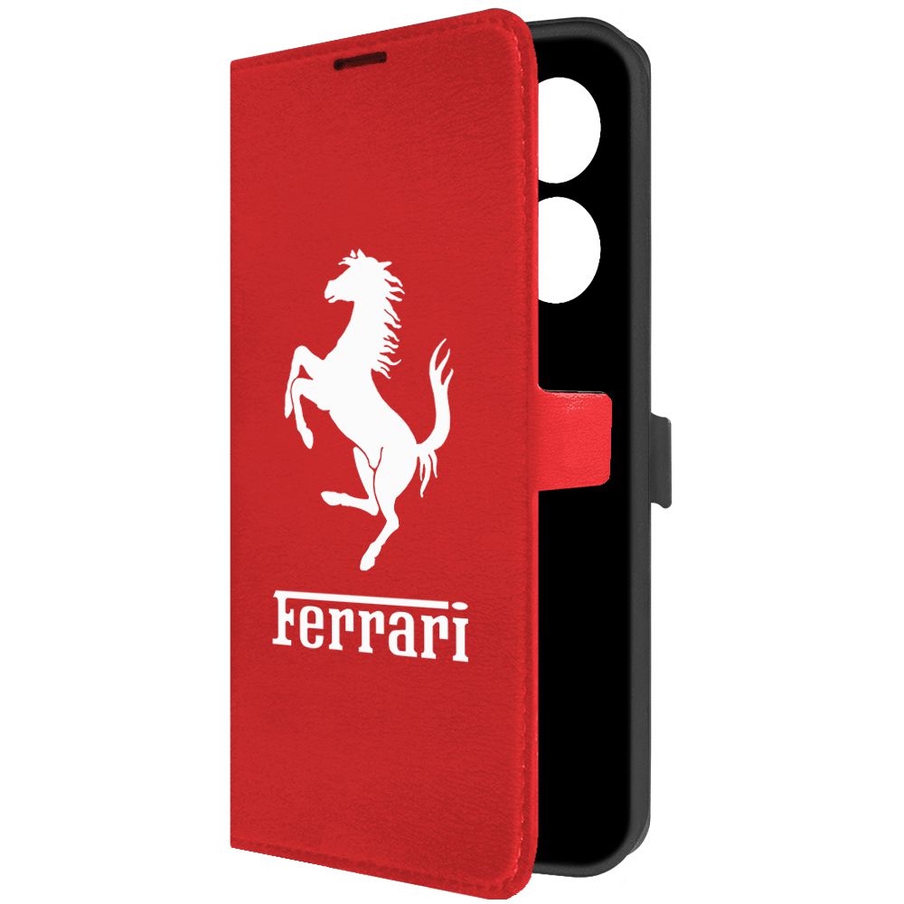 

Чехол-книжка Krutoff Eco Book для Tecno Camon 20 Pro Ferrari красный