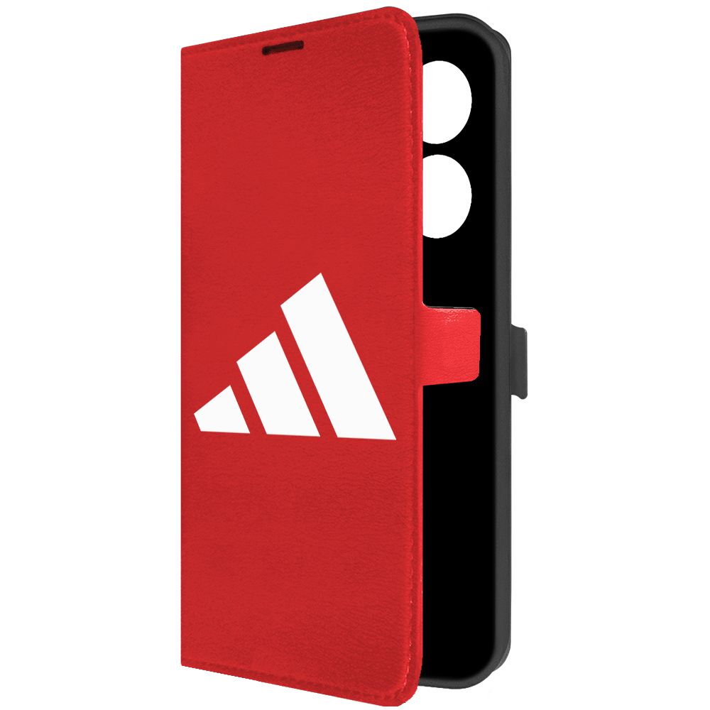 

Чехол-книжка Krutoff Eco Book для Tecno Camon 20 Pro Adidas красный