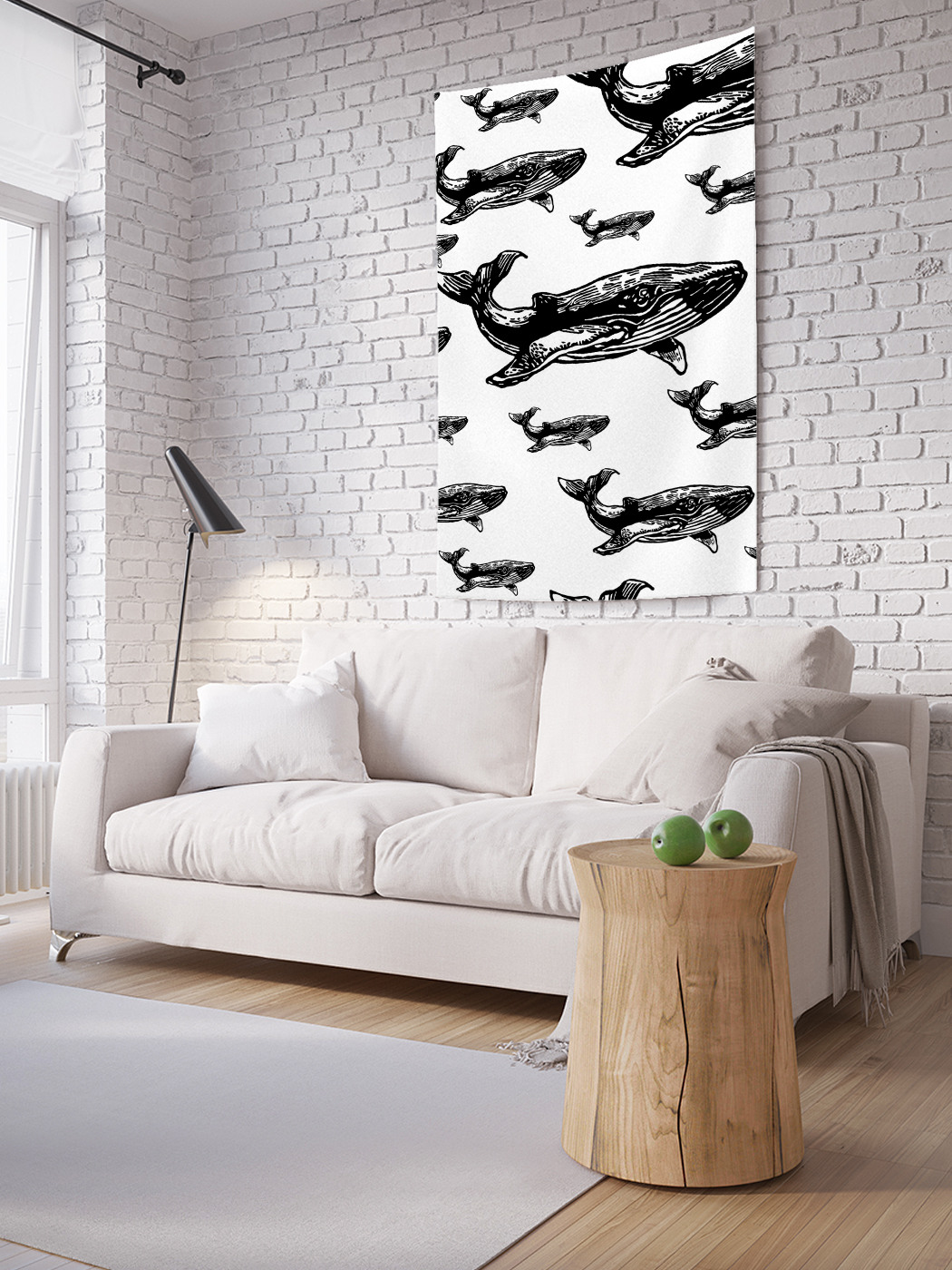 

Вертикальное фотопанно на стену JoyArty Стая китов 100x150 см, Стая китов