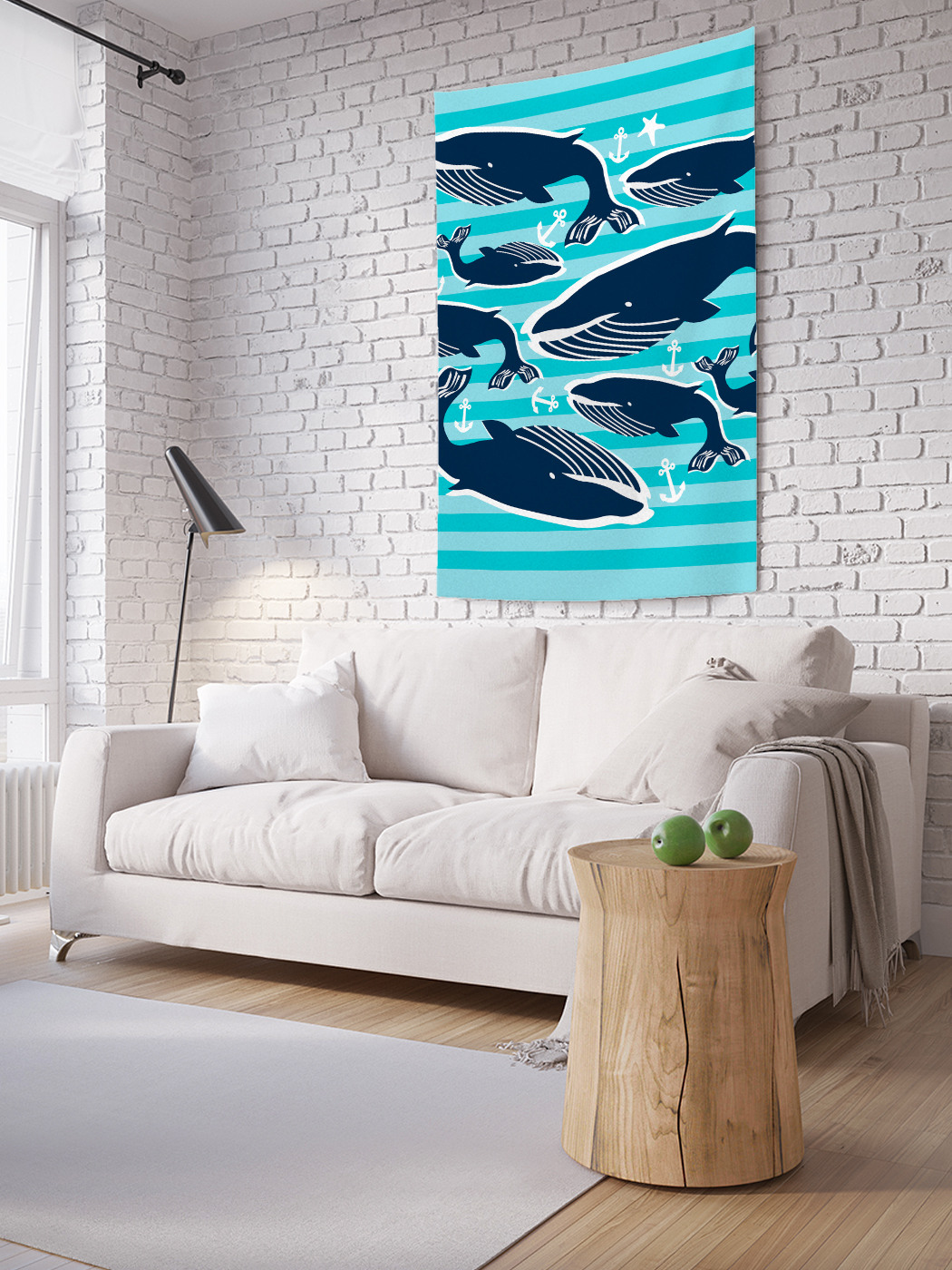

Вертикальное фотопанно на стену JoyArty Танец китов 100x150 см, Танец китов