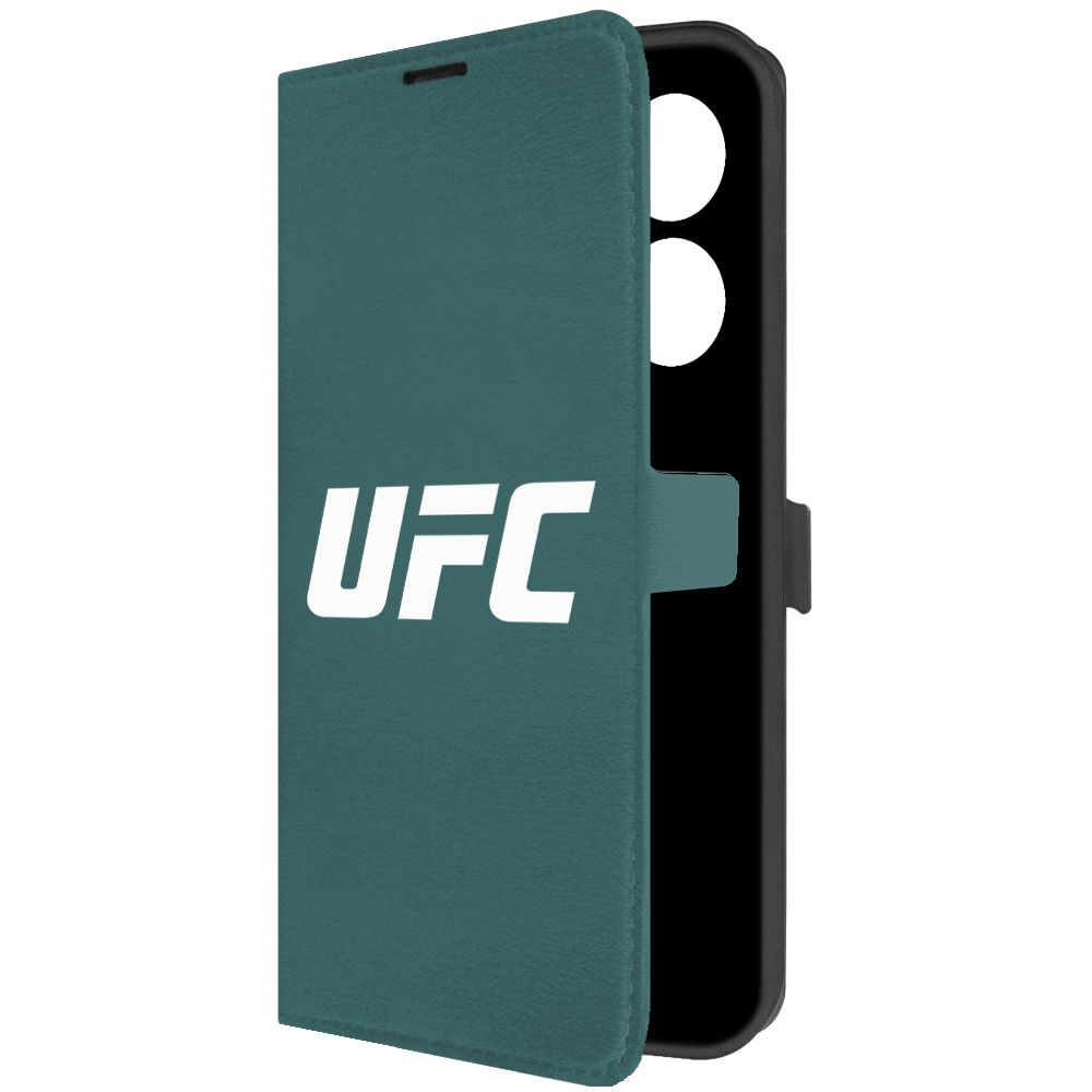 

Чехол-книжка Krutoff Eco Book для Tecno Camon 20 Pro UFC зелёный опал, Зеленый