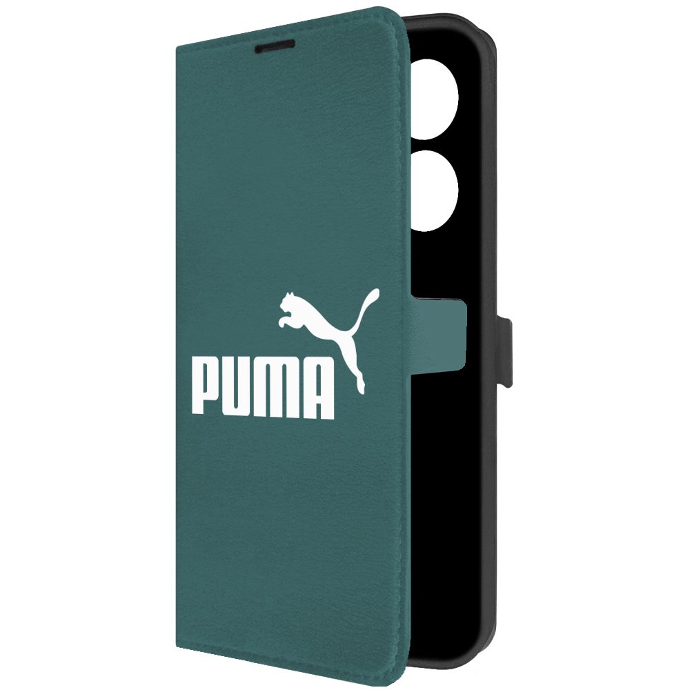 

Чехол-книжка Krutoff Eco Book для Tecno Camon 20 Pro Puma зелёный опал, Зеленый