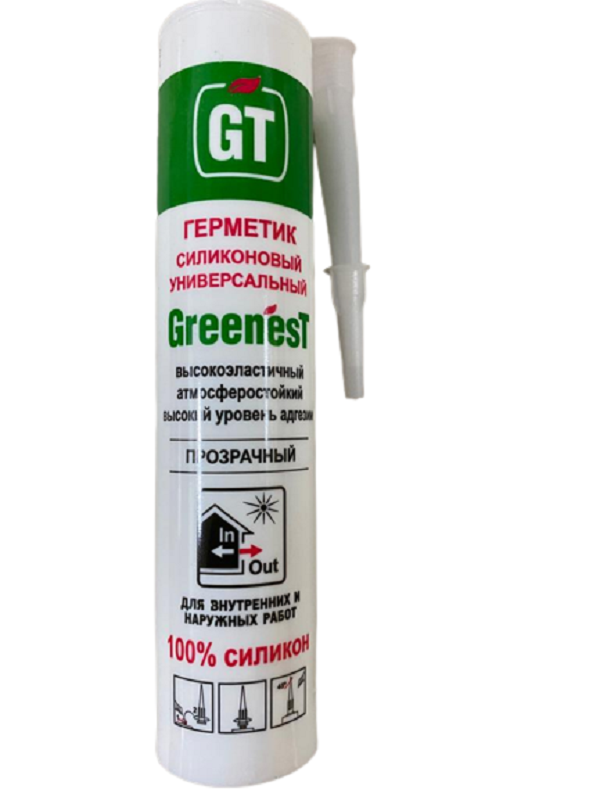 Герметик GREENesT универсальный прозрачный универсальный герметик greenest