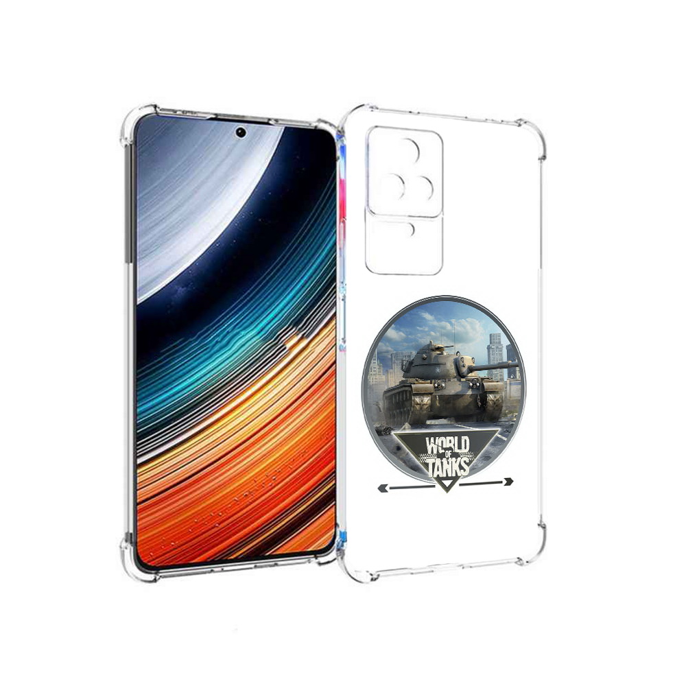 

Чехол MyPads Мир танков для Xiaomi Redmi K40S/Poco F4, Прозрачный, Tocco