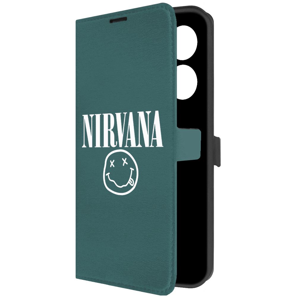 

Чехол-книжка Krutoff Eco Book для Tecno Camon 20 Pro Nirvana зелёный опал, Зеленый