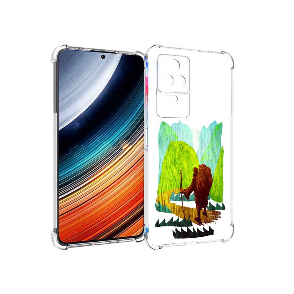 

Чехол MyPads Лесная тропа для Xiaomi Redmi K40S/Poco F4, Прозрачный, Tocco