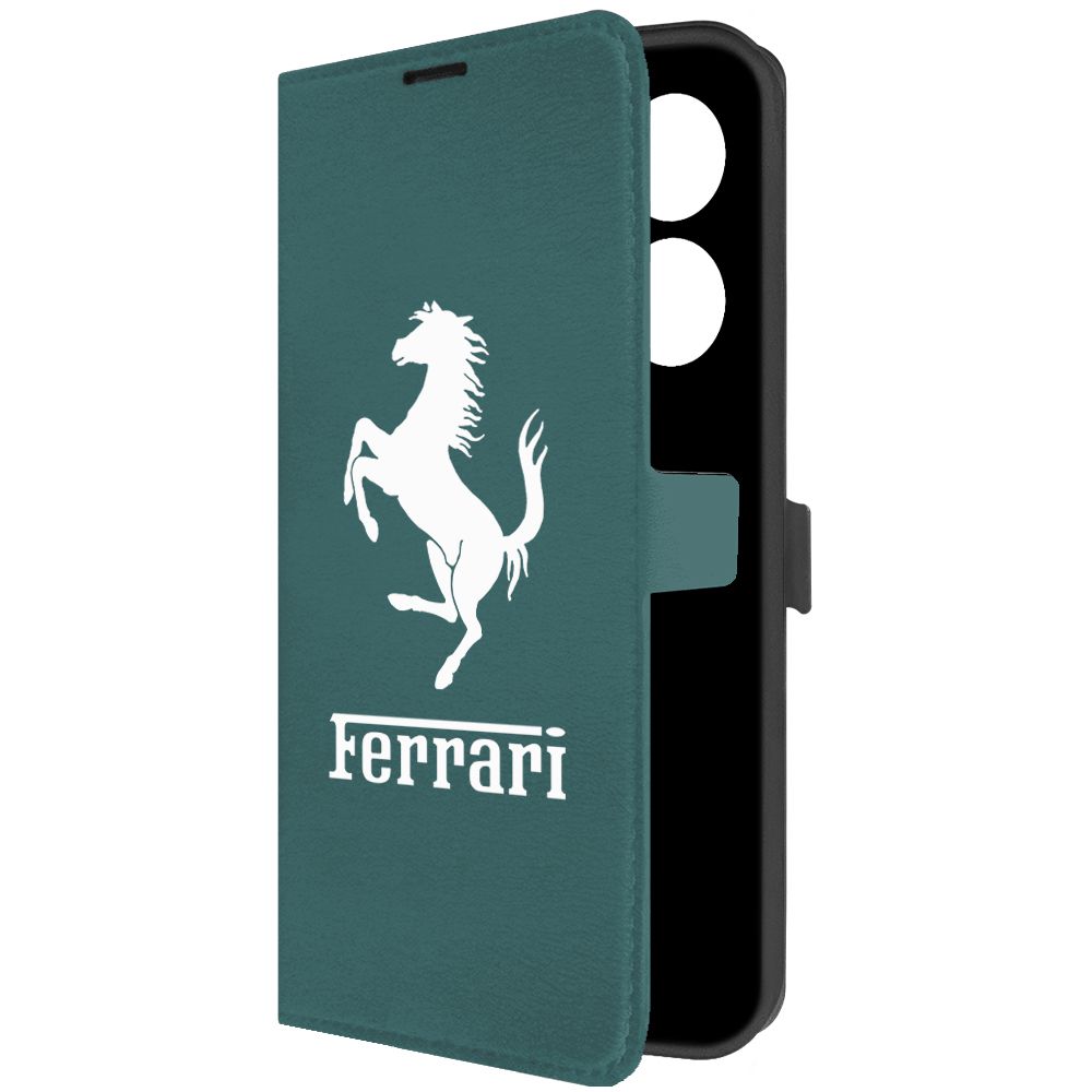 

Чехол-книжка Krutoff Eco Book для Tecno Camon 20 Pro Ferrari зелёный опал, Зеленый