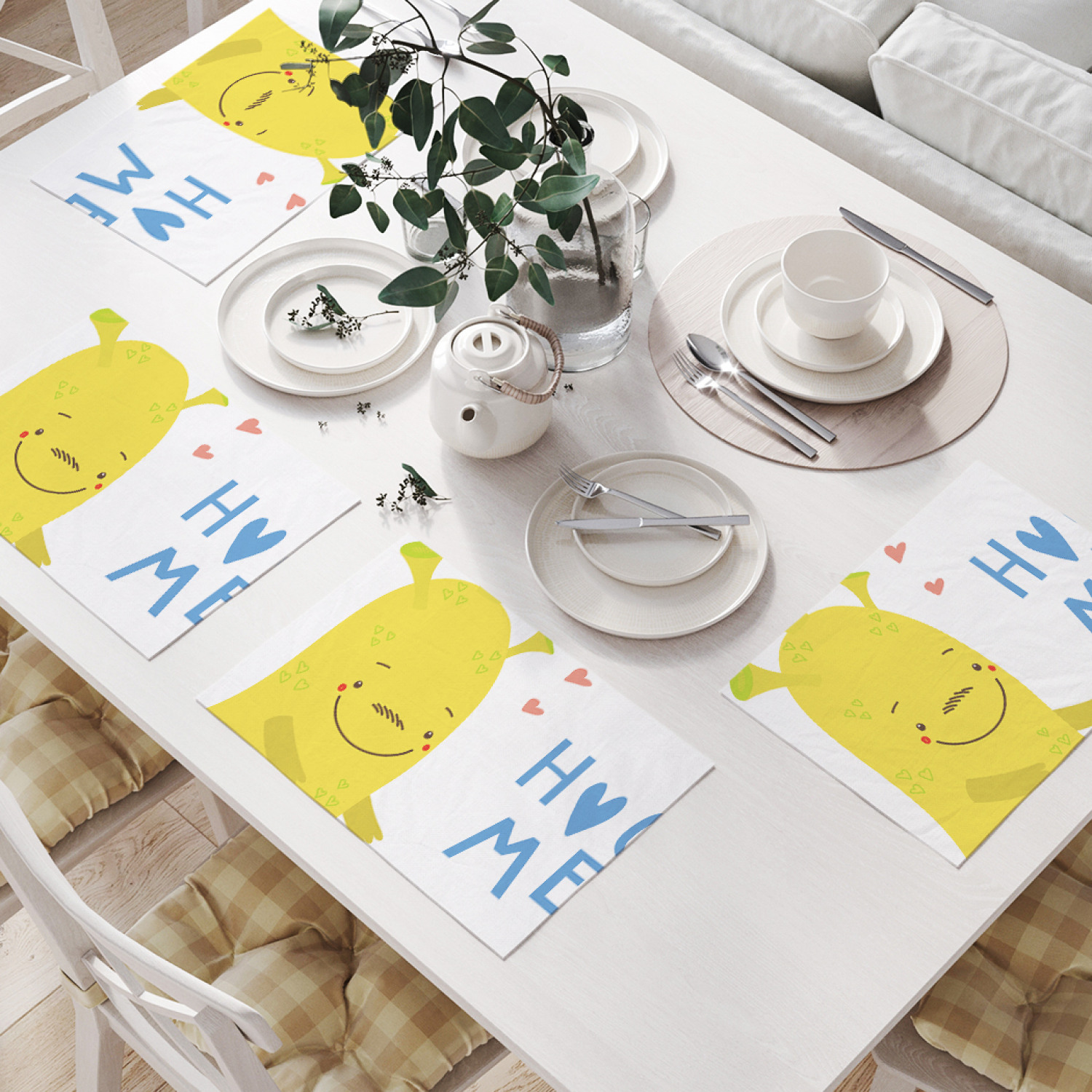 

Комплект салфеток JoyArty "Милый инопланетянин" для сервировки стола (32х46 см, 4 шт.), Милый инопланетянин