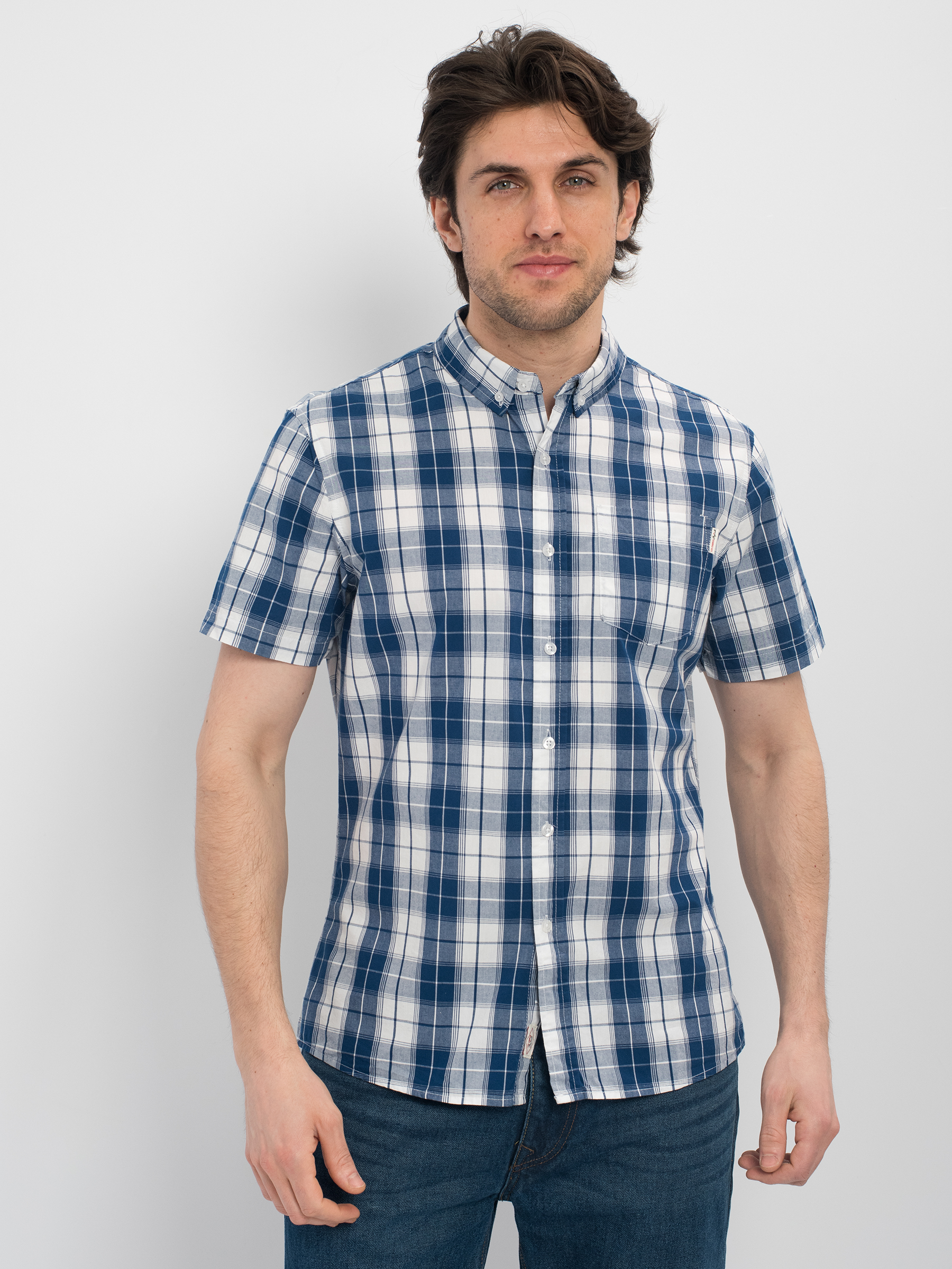 фото Рубашка мужская lee cooper shirt синяя s