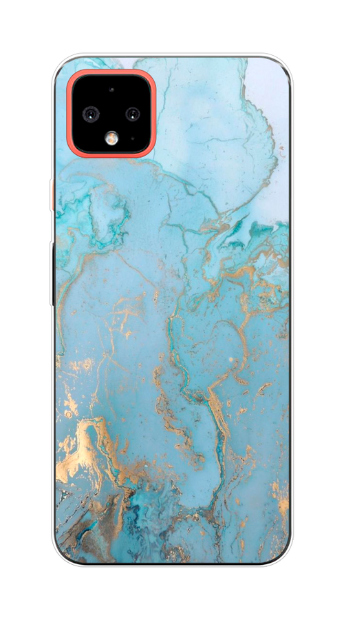 

Чехол Awog на Google Pixel 4 XL "Голубой мрамор рисунок", Разноцветный, 270550-3