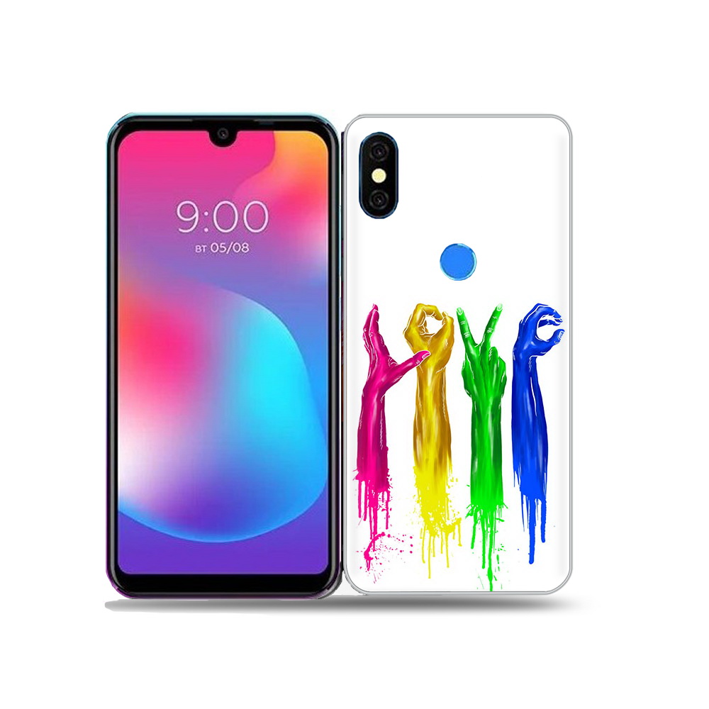 

Чехол MyPads Tocco для BQ 5730L яркие руки love, Прозрачный, Tocco