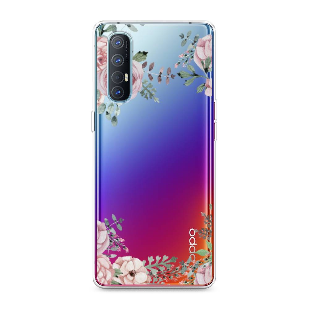 

Чехол Awog на Oppo Reno 3 Pro "Нежные розы акварель", Разноцветный, 252550-8