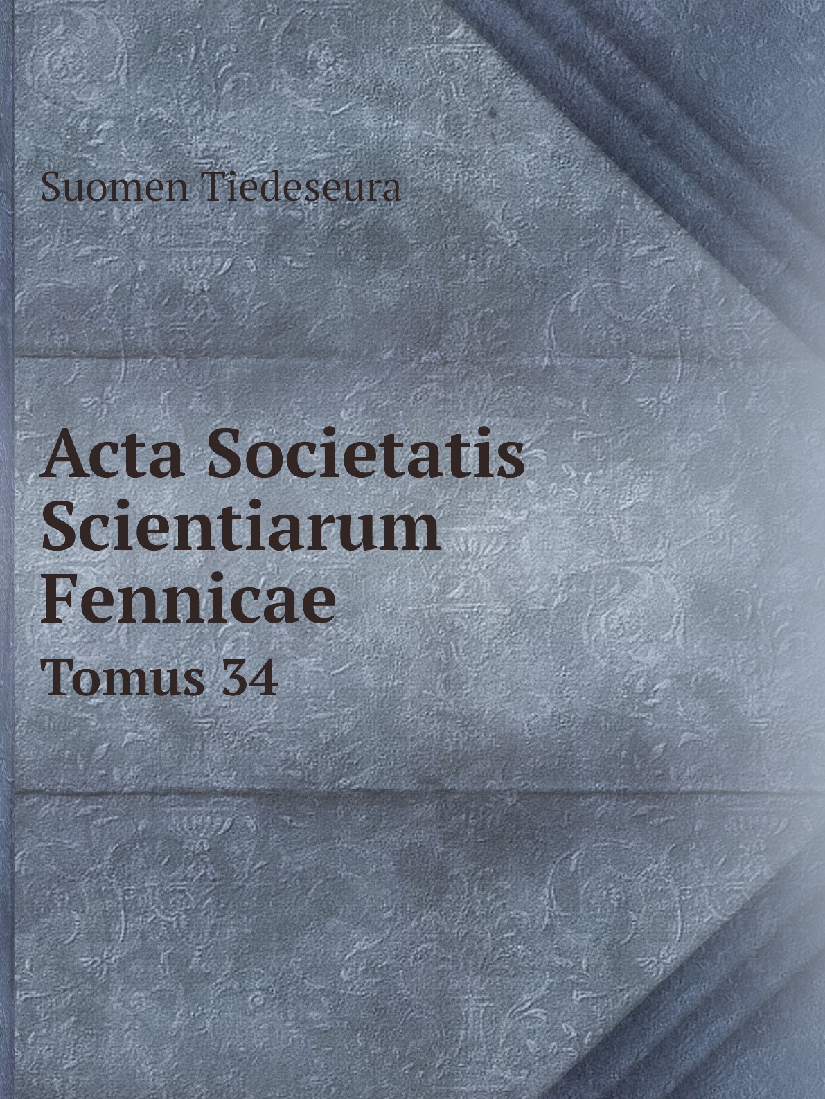 

Acta Societatis Scientiarum Fennicae