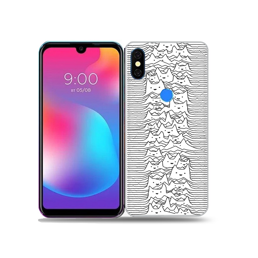 

Чехол MyPads Tocco для BQ 5730L черно белые коты 3D, Прозрачный, Tocco