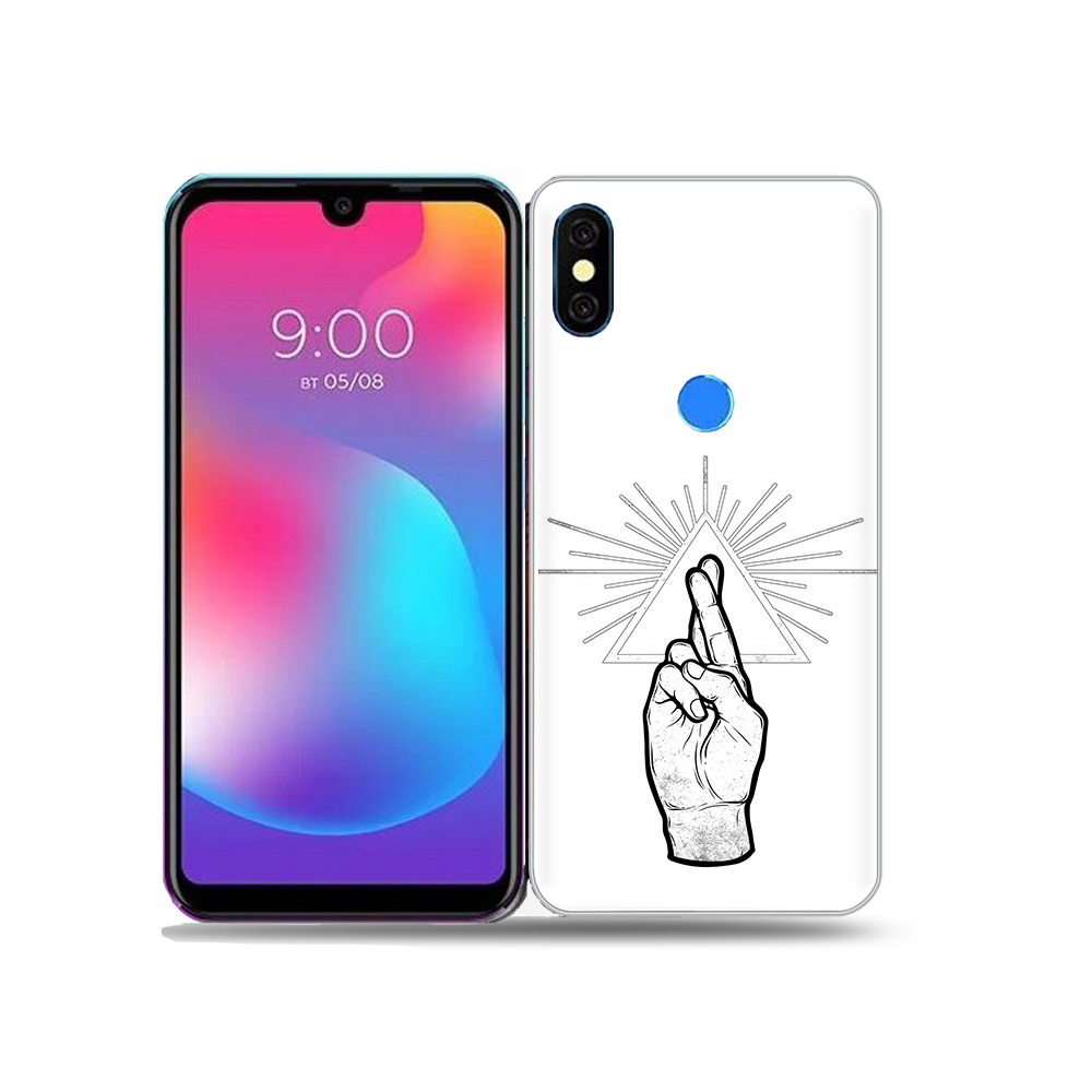 

Чехол MyPads Tocco для BQ 5730L черно белая рука, Прозрачный, Tocco