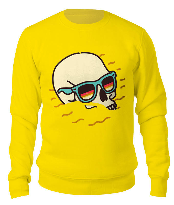 

Свитшот унисекс Printio Beach lover желтый M, Beach lover