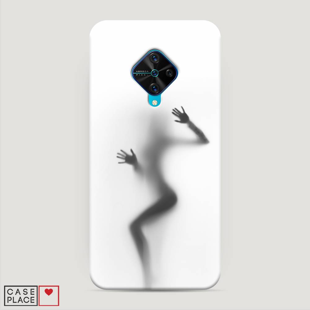 фото Пластиковый чехол "девушка в душе" на vivo y9s awog