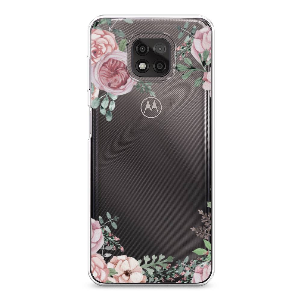 

Чехол Awog на Motorola Moto G Power 2021 "Нежные розы акварель", Разноцветный, 242750-8