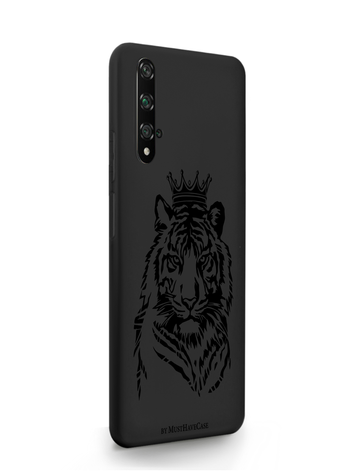 фото Чехол musthavecase honor 20 pro тигр с короной черный