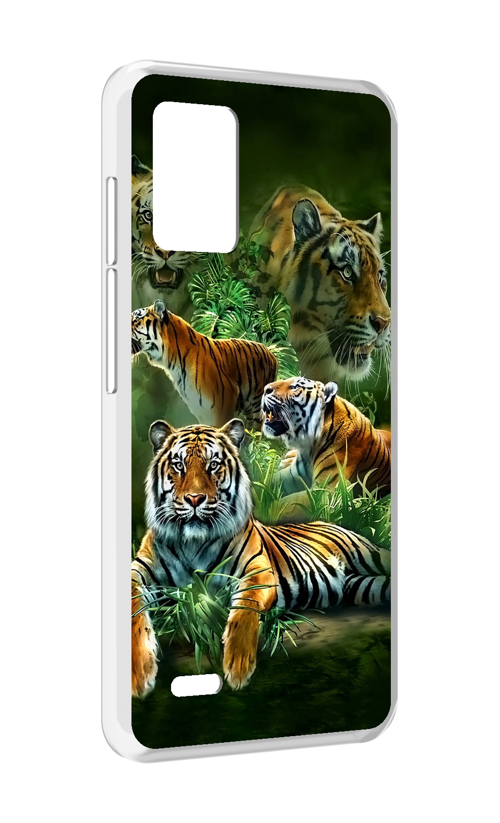 

Чехол MyPads Тигры для UMIDIGI Bison X10S / Bison X10G, Прозрачный, Tocco