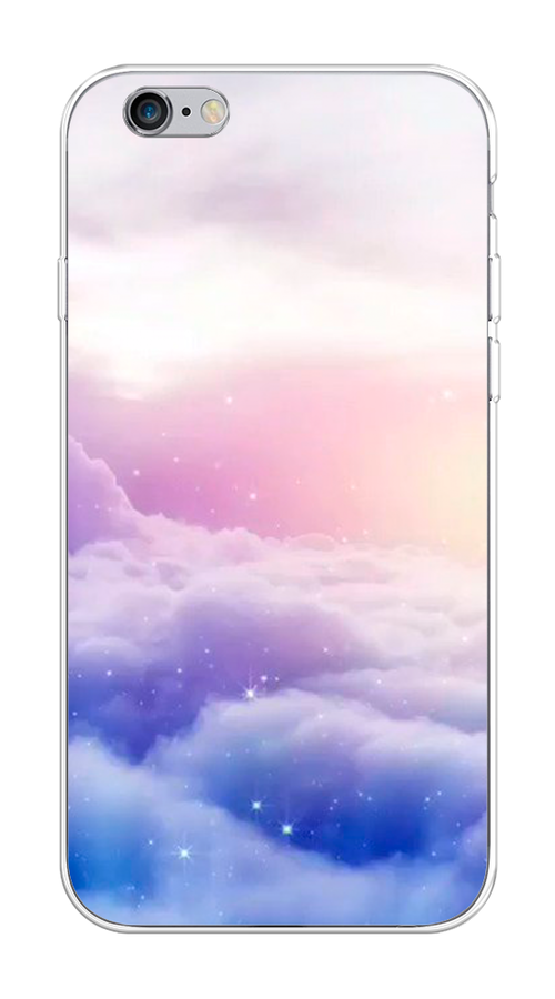 

Чехол на Apple iPhone 6/6S "Небеса", Голубой;белый;розовый, 10450-2