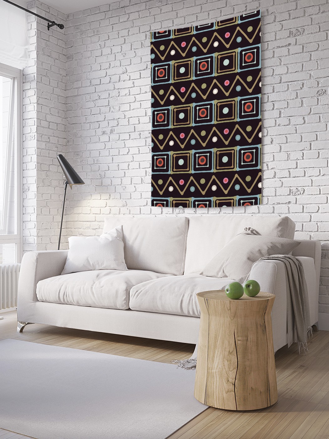 

Вертикальное фотопанно на стену JoyArty Африканская геометрия 150x200 см, Африканская геометрия