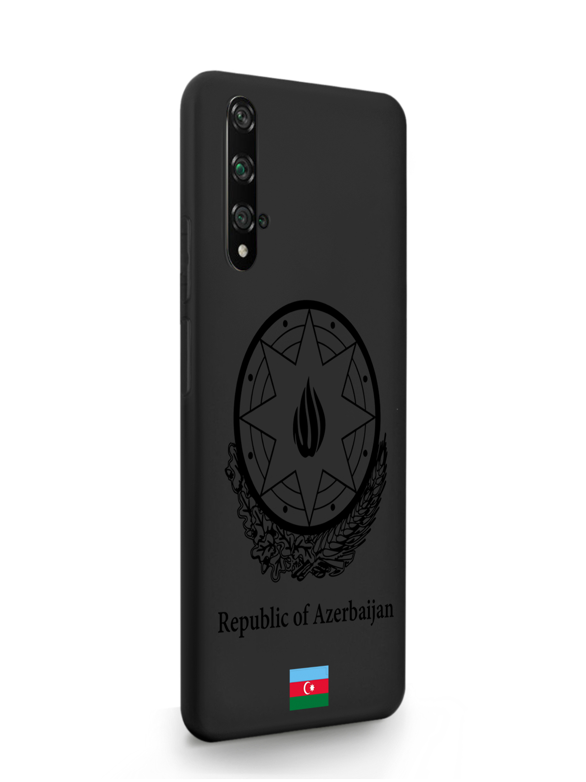 

Чехол SignumCase HONOR 20 Черный лаковый Герб Азербайджана черный, HONOR 20 Черный лаковый Герб Азербайджана