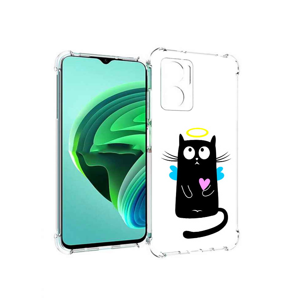 Чехол MyPads Кот ангелок для Xiaomi Redmi Note 11E 5G/Redmi 11 Prime 5G/Redmi 10 5G
