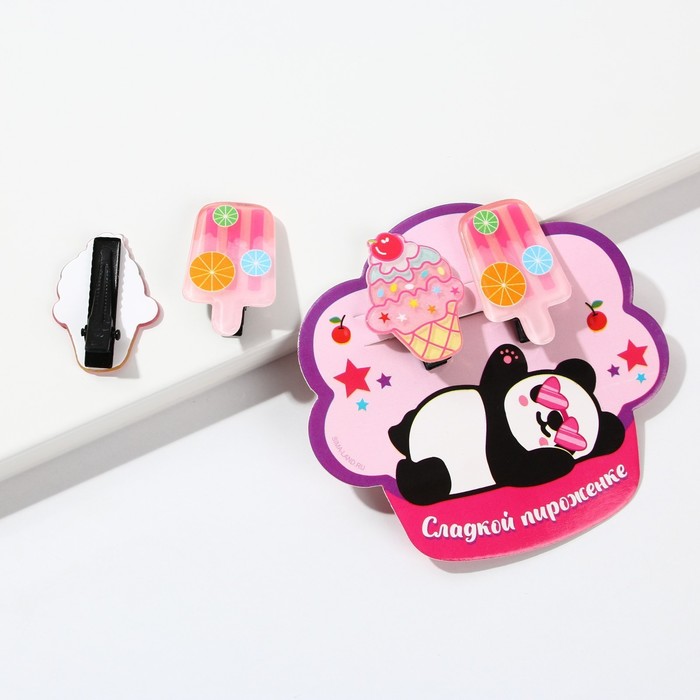 

Детские заколки для волос "Сладкой пироженке", 2 шт., Art beauty_kids