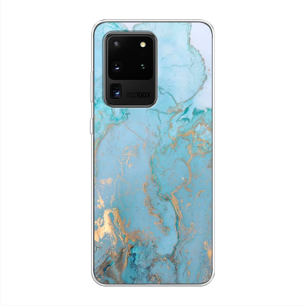

Чехол Awog на Samsung Galaxy S20 Ultra "Голубой мрамор рисунок", Разноцветный, 29450-3