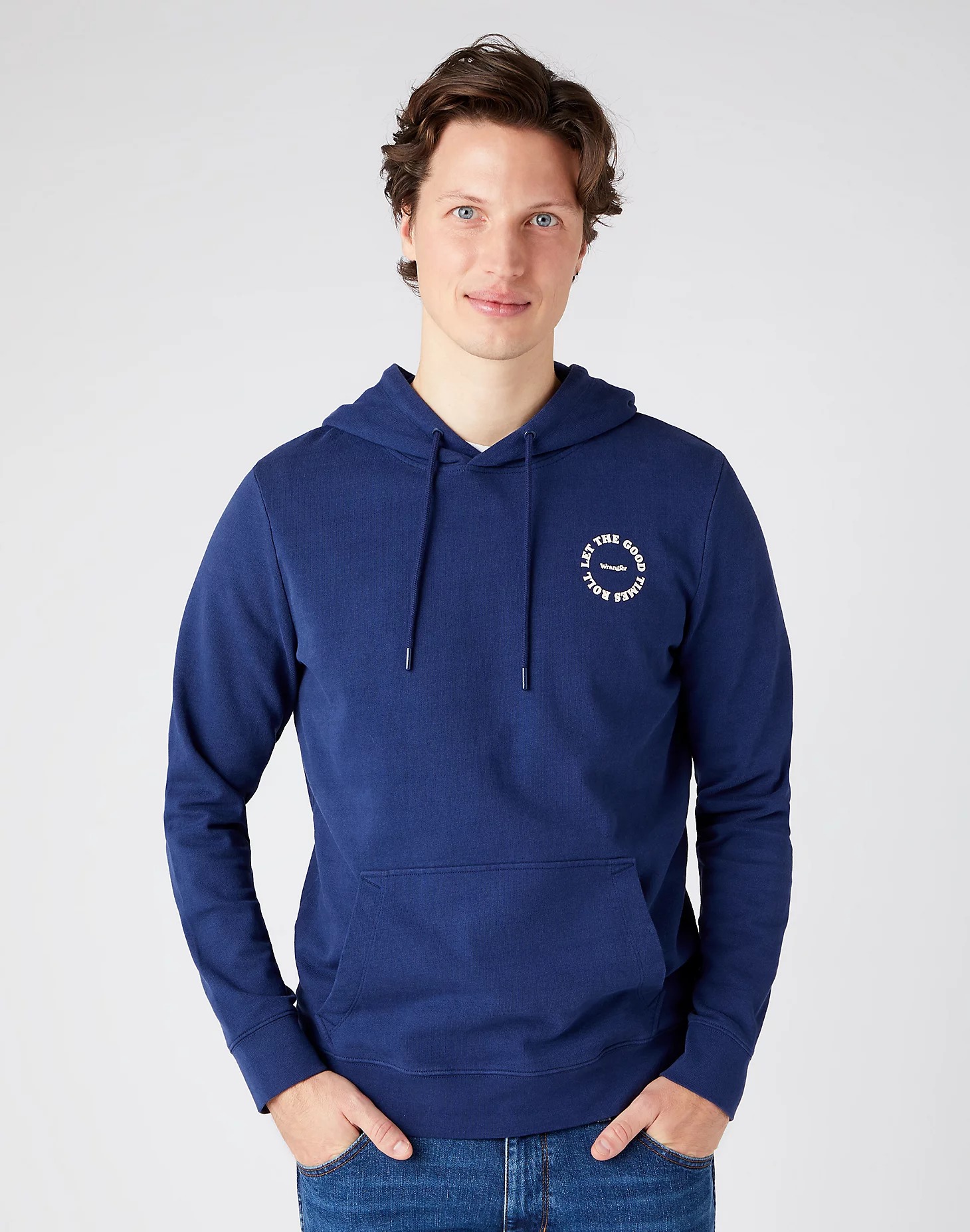 фото Худи мужское wrangler good times hoodie синее l