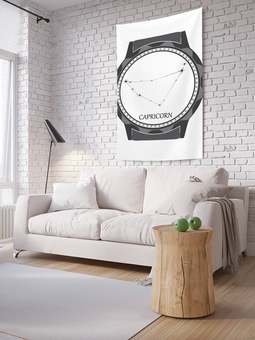 

Вертикальное фотопанно на стену JoyArty Циферблат со знаком Козерога 150x200 см, Циферблат со знаком Козерога
