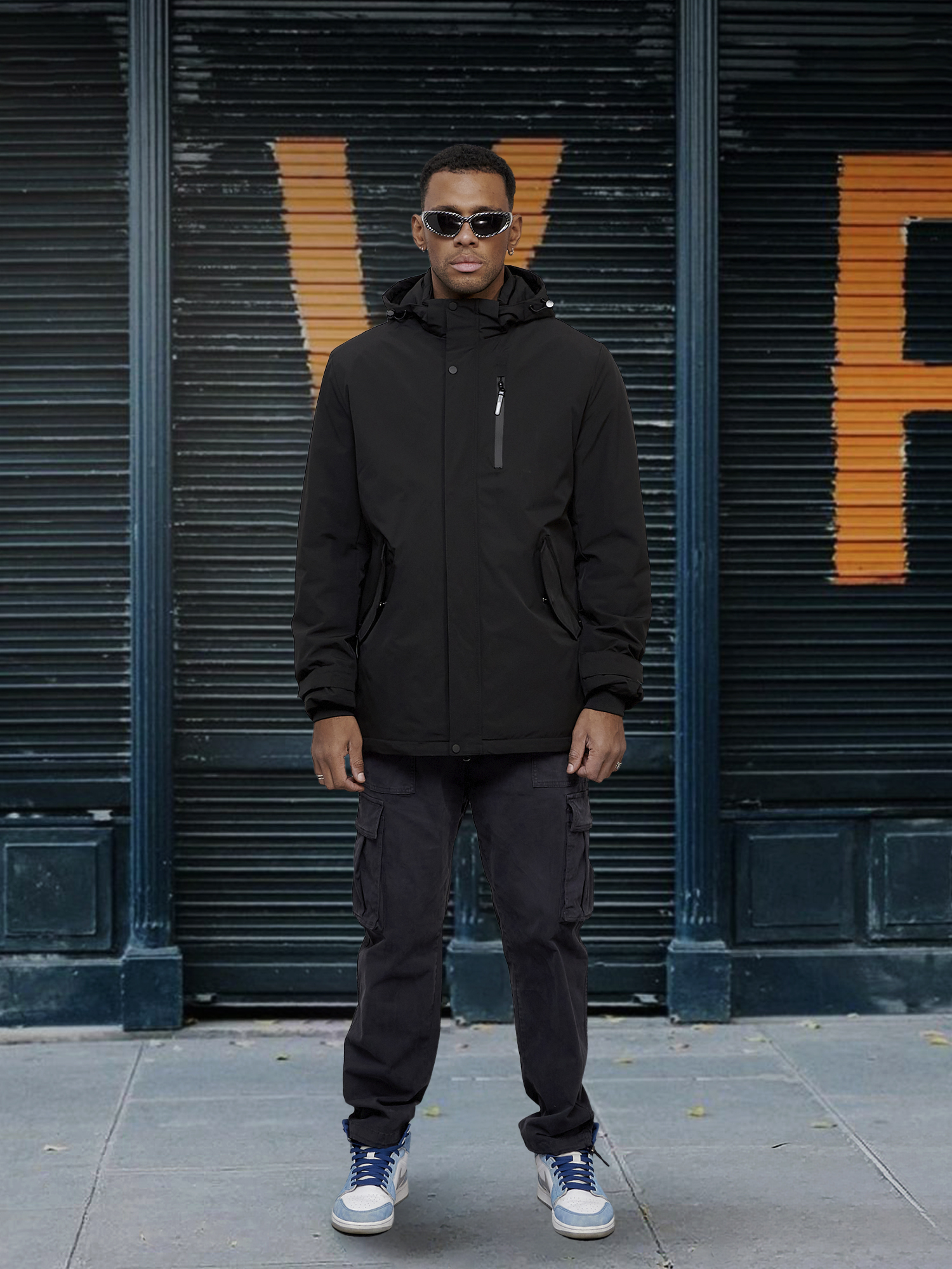 

Куртка мужская NoBrand OI-3370 черная M, Черный, OI-3370