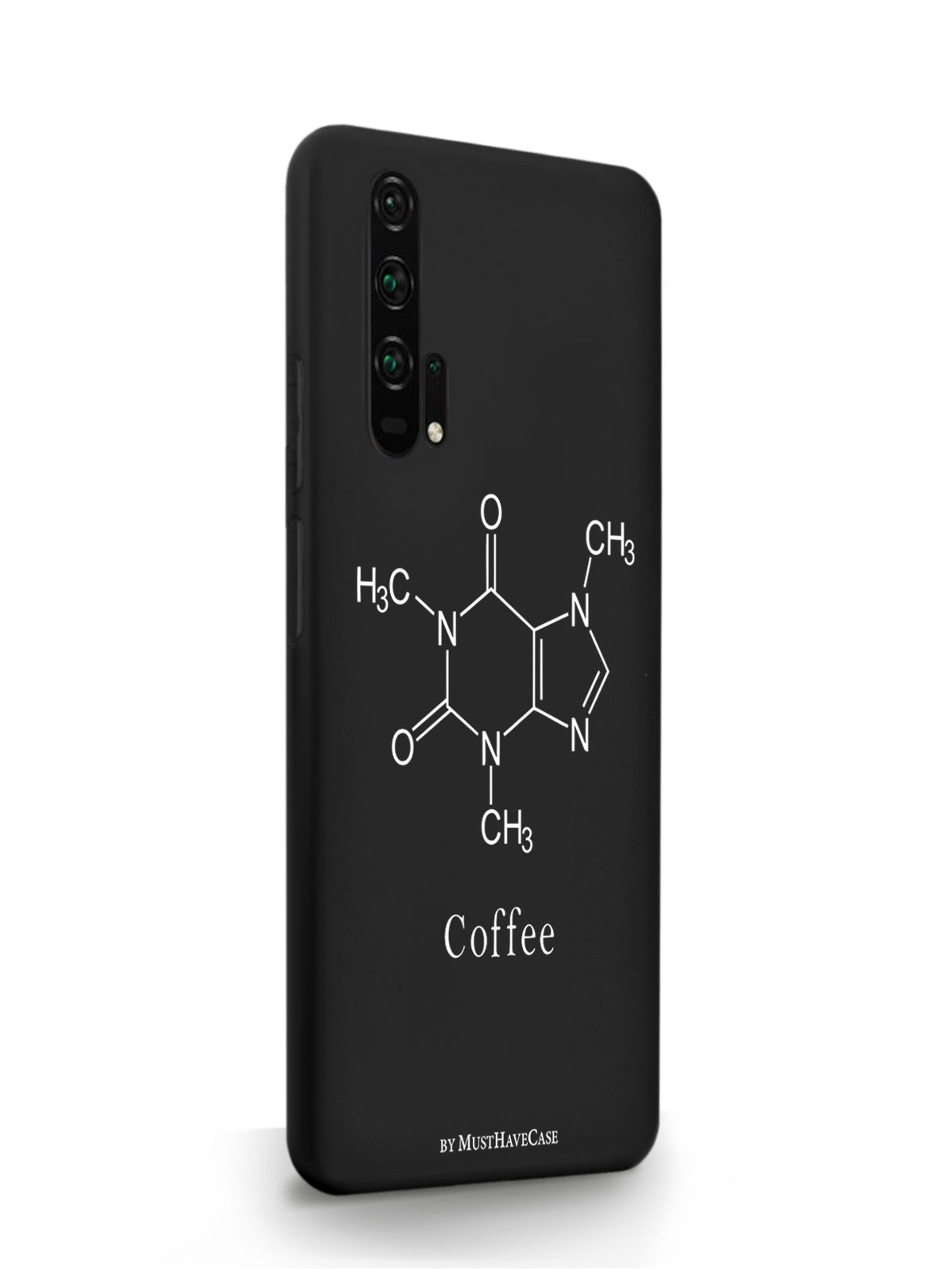 

Чехол MustHaveCase HONOR 20 Молекула кофе черный, Черный;белый, HONOR 20 Молекула кофе