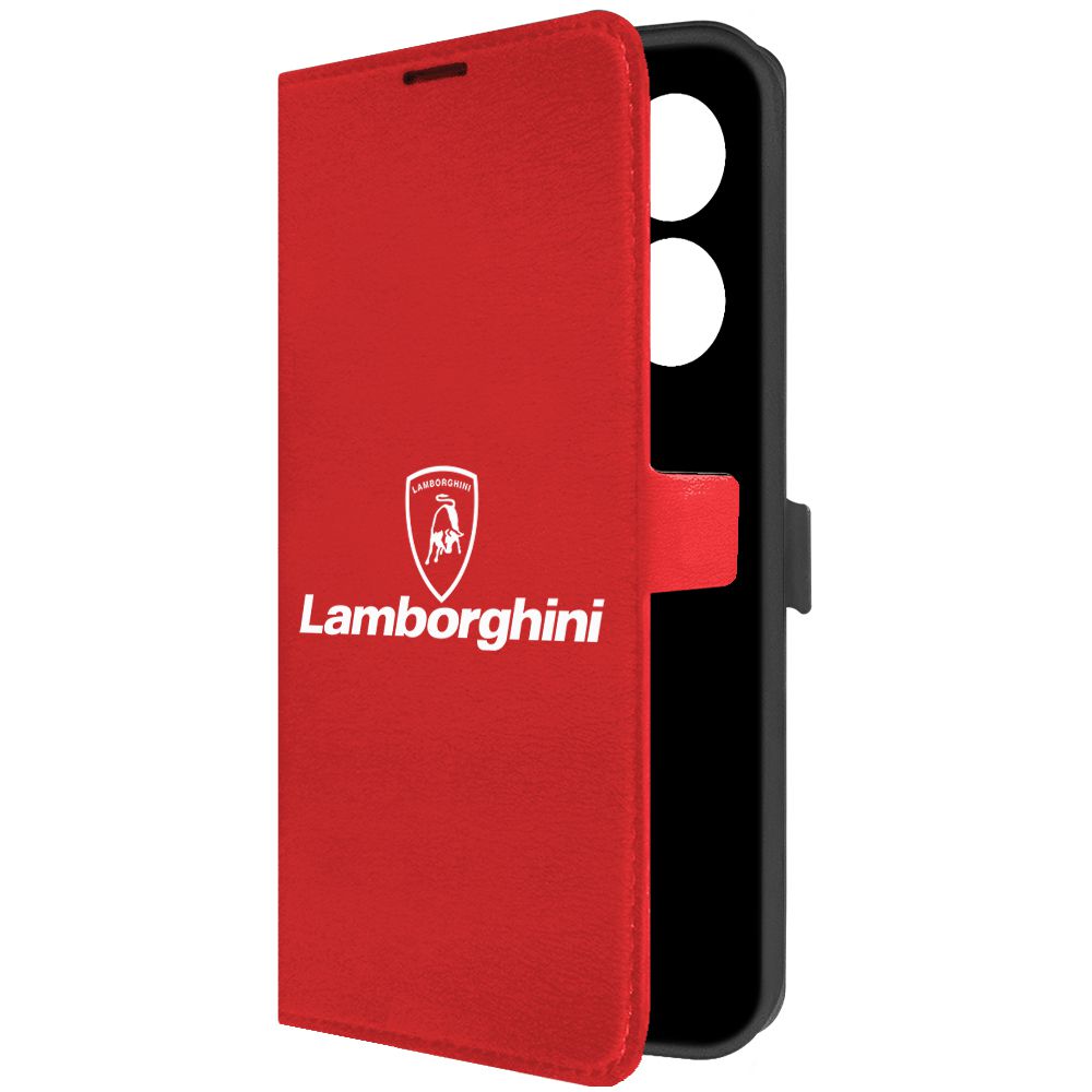 

Чехол-книжка Krutoff Eco Book для Tecno Camon 20 Lamborghini красный