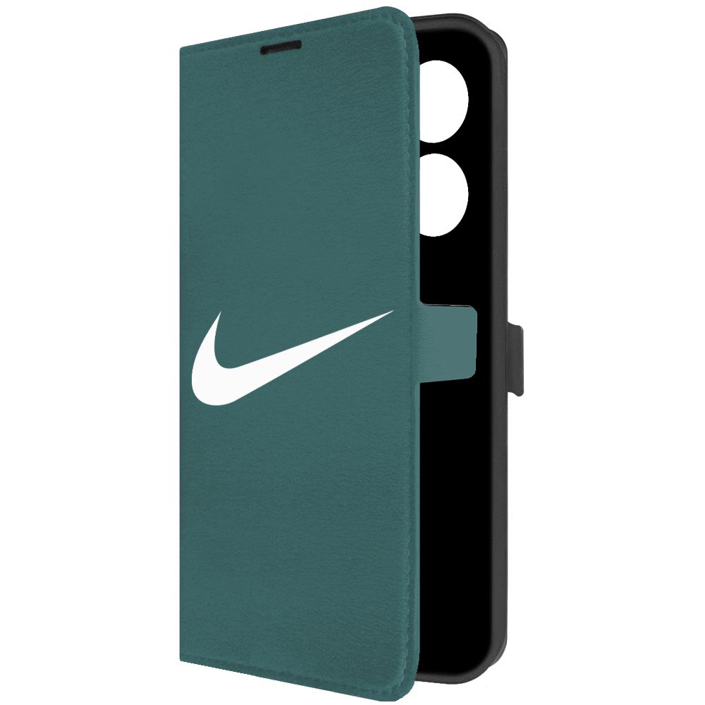 

Чехол-книжка Krutoff Eco Book для Tecno Camon 20 Nike зелёный опал, Зеленый