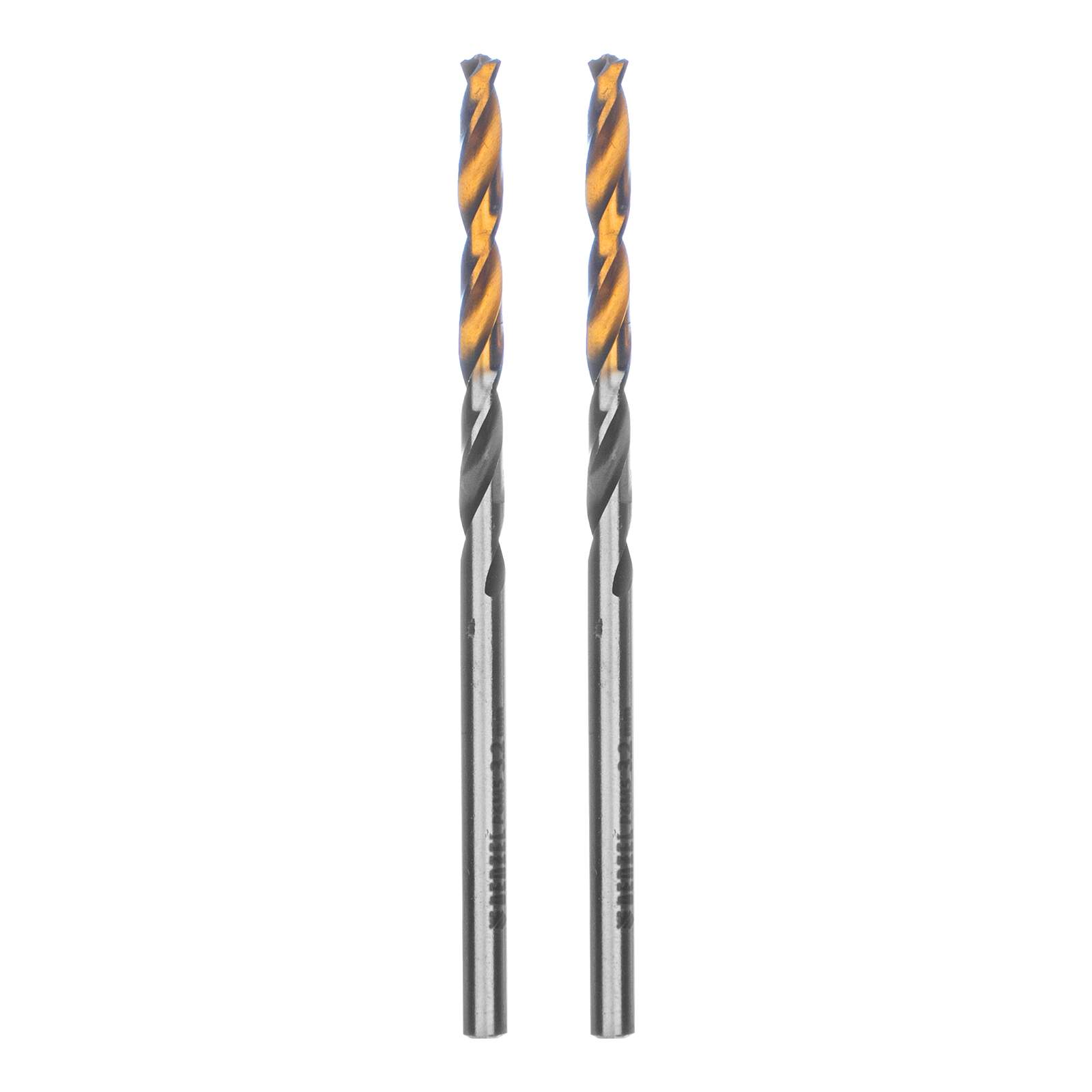 

Сверло спиральное по металлу DENZEL 3,2 x 65мм, Р6М5, Golden Tip 2шт. 718269